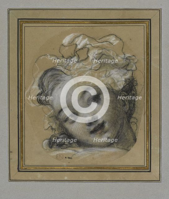Girl with Bonnet. Artist: Fragonard, Jean Honoré (1732-1806)