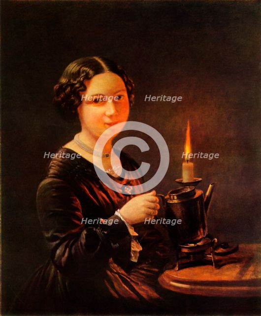 'Girl with Candle', 1840s, (1965).  Creator: Vasily Tropinin.