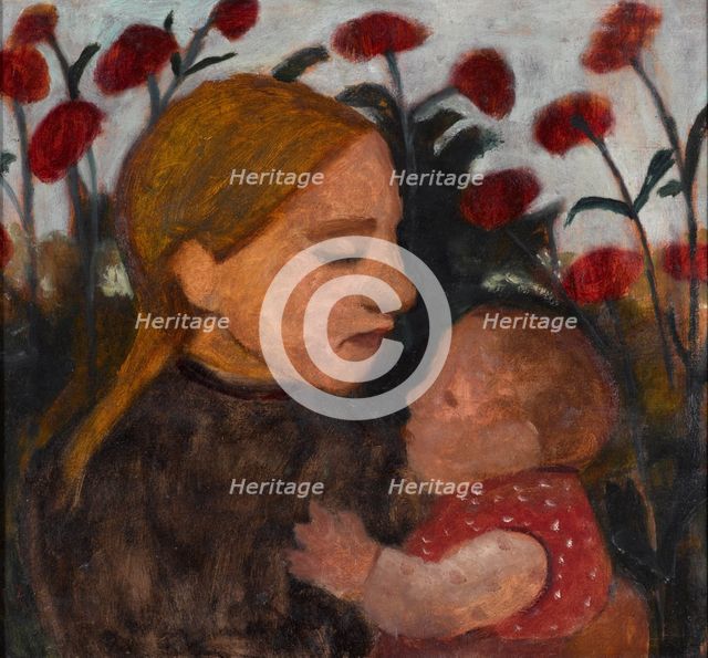 Girl with child, 1902. Artist: Modersohn-Becker, Paula (1876-1907)