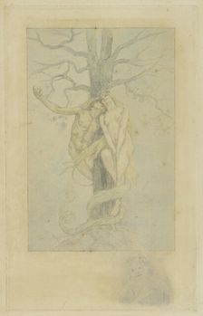 Girl with Coffee Cup, 1896. Creator: Rops; Félicien (1833-1898)