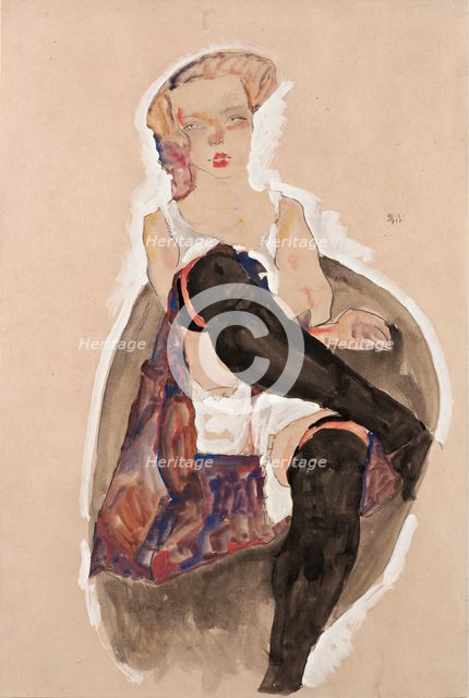 Girl with Crossed Legs, 1911.