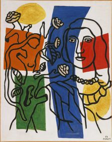 Girl with Plant, 1954. Creator: Fernand Leger