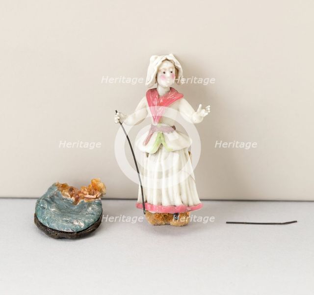 Girl with Staff, France, 18th century. Creator: Verres de Nevers.