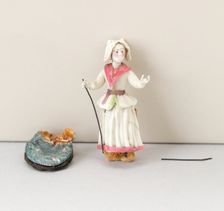 Girl with Staff, France, 18th century. Creator: Verres de Nevers