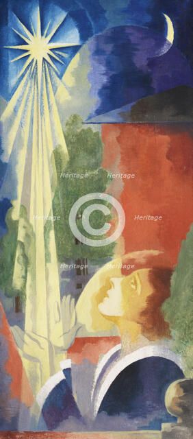 Girl with the evening star, c 1920. Creator: Graf; Gottfried (1881-1938).