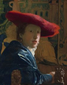 Girl with the Red Hat, c. 1665/1666. Creator: Jan Vermeer