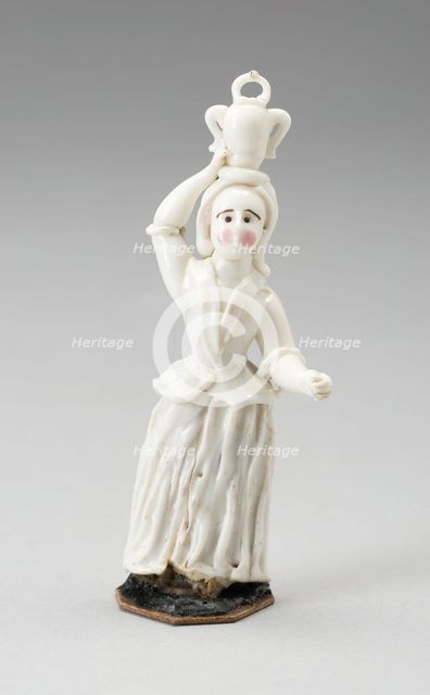 Girl with Urn, France, Late 18th century. Creator: Verres de Nevers.