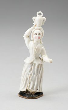 Girl with Urn, France, Late 18th century. Creator: Verres de Nevers