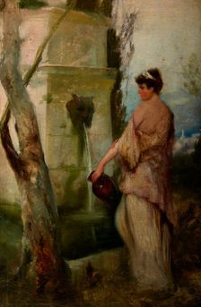Girl at the Well, 1880s. Creator: Henryk Siemiradzki