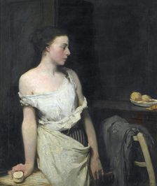 Girl at her toilet, c1910. Creator: Glyn Warren Philpot