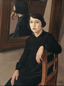 Girl before a Mirror, 1932. Creator: Cagnaccio di San Pietro (1897-1946)