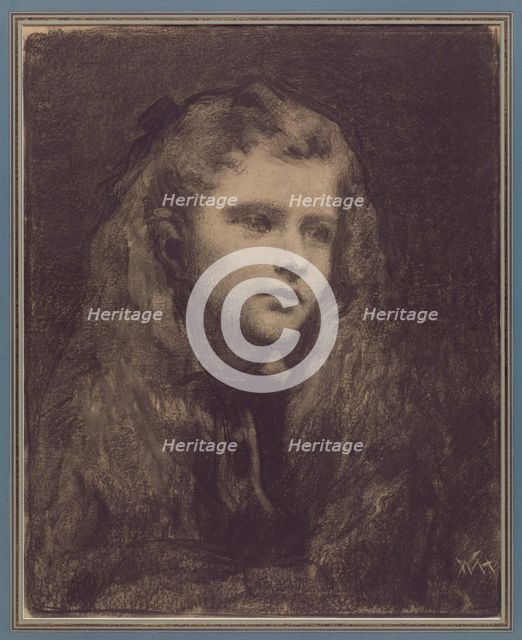 Girl, c1872. Creator: William Morris Hunt.