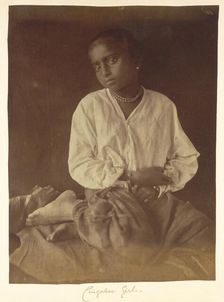 Girl, Ceylon, 1875-1879. Creator: Julia Margaret Cameron