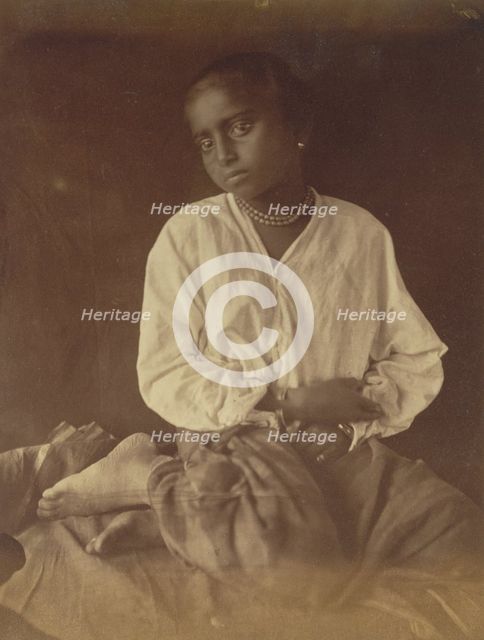 Girl, Ceylon, 1875-1879. Creator: Julia Margaret Cameron.