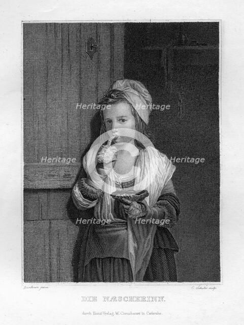 Girl eating, c1833. Artist: Edouard Schuler