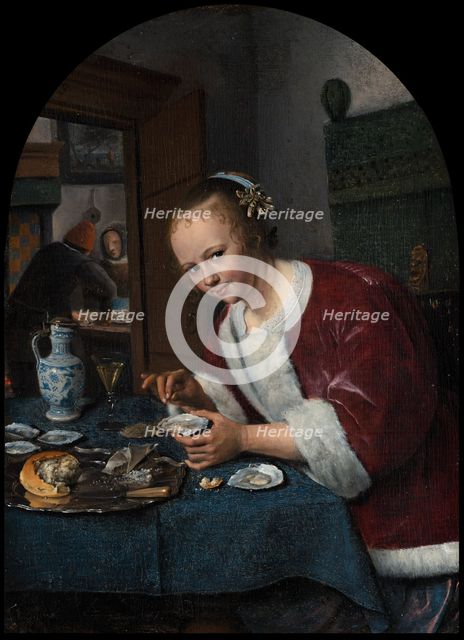 Girl Eating Oysters, c1650-1679. Creator: Jan Steen.