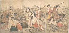 Girl Fishers and Bathers, 1791. Creator: Kitagawa Utamaro