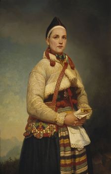 Girl from Dalarna, 1861. Creator: Gottfrid Virgin