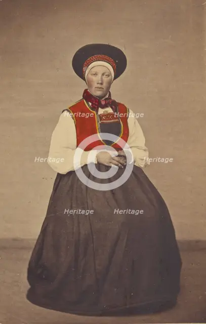 Girl from Qvindherred 1867. Creator: Unknown.