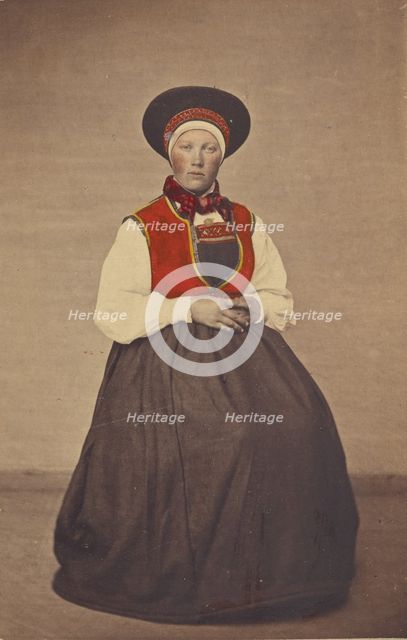 Girl from Qvindherred 1867. Creator: Unknown.