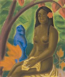 Girl from Tahiti, around 1930. Creator: Mikulas Galanda