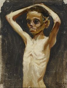 Girl from the Jaskala Croft, 1895. Creator: Akseli Gallen-Kallela