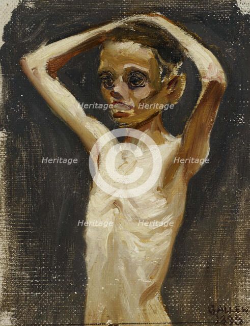 Girl from the Jaskala Croft, 1895. Creator: Akseli Gallen-Kallela.