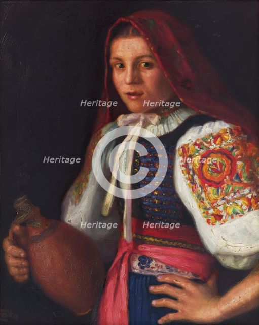 Girl from Trencín (Girl from Teplá), 1924. Creator: Stefan Straka.