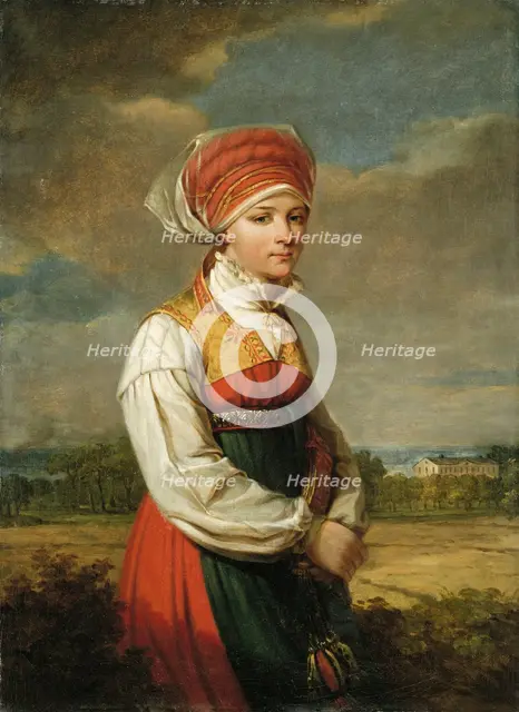 Girl from Vingåker, 1822. Creator: Johan Gustaf Sandberg.