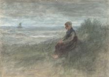 Girl in the Dunes, mid-19th-early 20th century. Creator: Jozef Israels