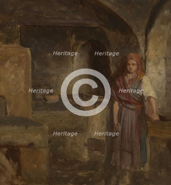 Girl in the Kitchen, 1870. Creator: Aleksander Kotsis.