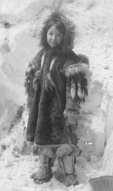 Girl in a parka, between c1900 and c1930. Creator: Unknown
