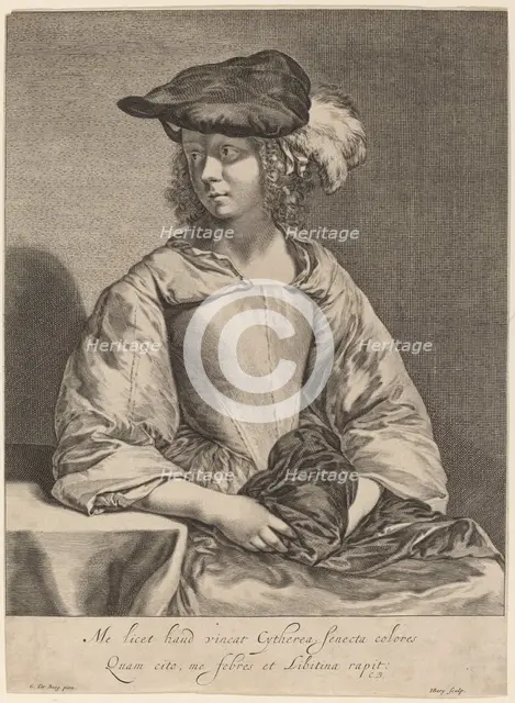 Girl in a Plumed Hat. Creator: Hendrick Bary.