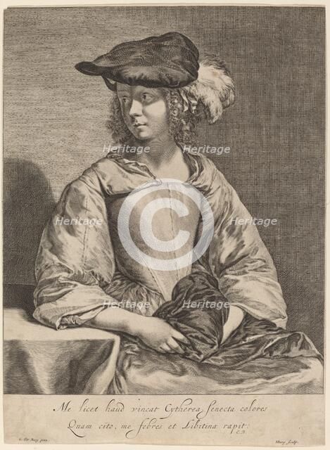 Girl in a Plumed Hat. Creator: Hendrick Bary.