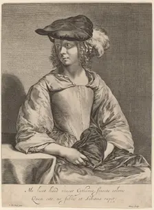 Girl in a Plumed Hat. Creator: Hendrick Bary