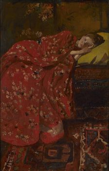 Girl in a Red Kimono (Geesje Kwak), c. 1895