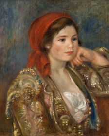 Girl in a Spanish Jacket, c. 1900. Creator: Renoir, Pierre Auguste (1841-1919)