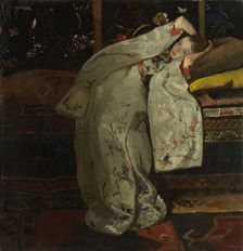 Girl in a White Kimono, 1894. Artist: Breitner, George Hendrik (1857-1923)