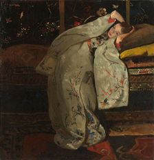 Girl in a White Kimono, 1894. Creator: George Hendrik Breitner