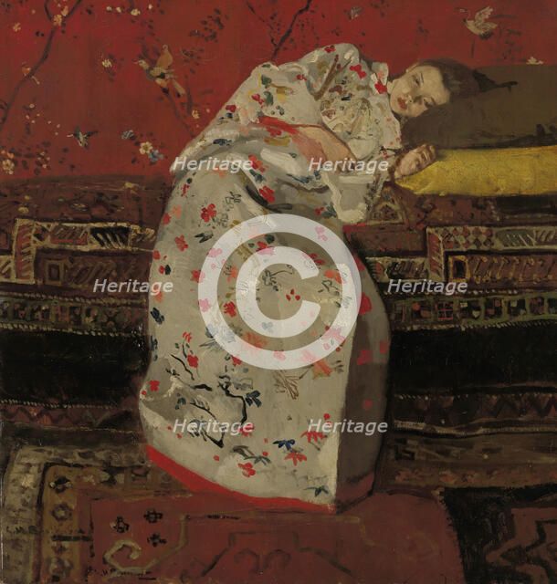 Girl in a White Kimono, ca 1894.