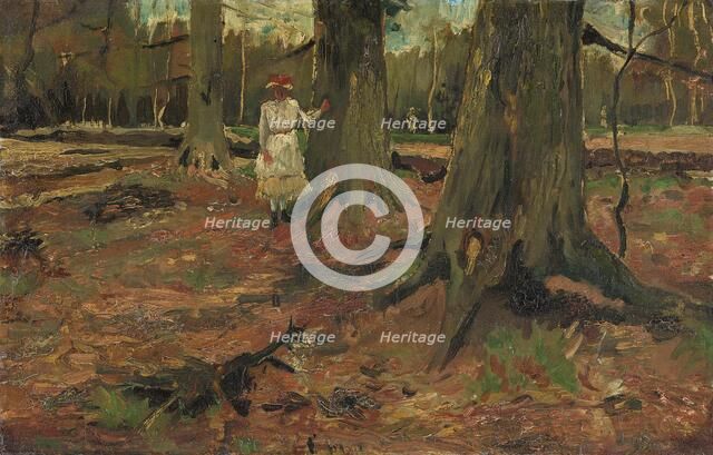 Girl in a wood, 1882. Creator: Gogh, Vincent, van (1853-1890).