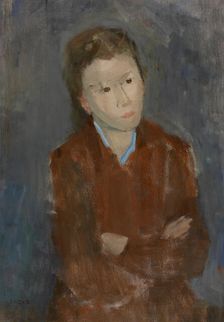 Girl in Brown, 1944. Creator: Hippolyte Daeye