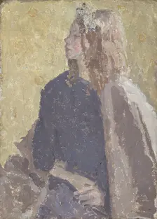 Girl in profile 1900-1939. Creator: Gwendolen Mary John