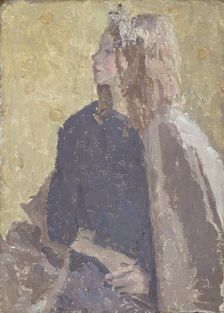Girl in profile 1900-1939. Creator: Gwendolen Mary John