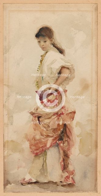 Girl in Spanish Costume, 1879/80. Creator: John Singer Sargent.