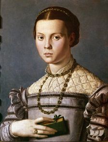 Girl of the family of the Medici' by Agnolo di Cosimo Bronzino