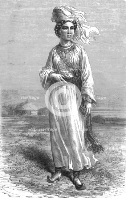 ''Girl of Bokhara; Notes on Western Turkistan', 1875. Creator: Unknown.