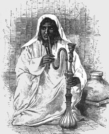 Girl of Northern India; Black Bear Shooting in the Himalayas 1875. Creator: Unknown