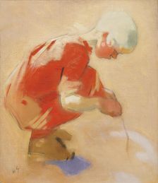 Girl on the Sand, 1912. Creator: Helene Schjerfbeck