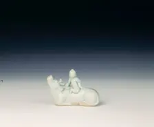 Girl on a mythical beast, Late Southern Song/Yuan dynasty, China, 13th century. Creator: Unknown